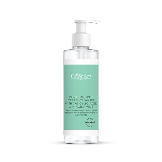skinChemists Pore Control Cream Cleanser With Salicylic Acid & Niacinamide 200ml