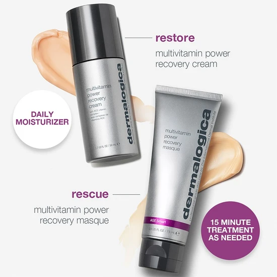 Dermalogica Stressed Skin Recovery System Kit 50ml Recovery Cream & 75ml Recovery Mask
