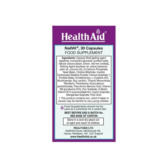Health Aid NailVit Capsules 30 Capsules