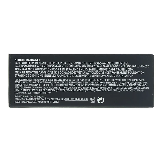 MAC Studio Face & Body Radiant Sheer Foundation N4