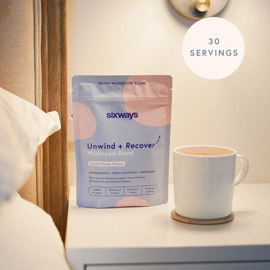 Sixways Unwind + Recover Mushroom Blend