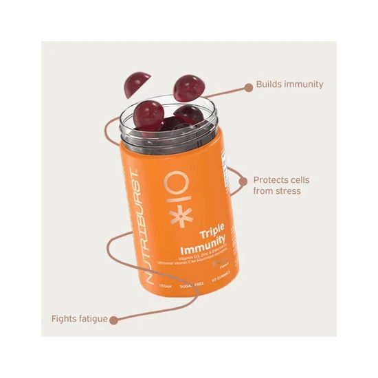 Nutriburst Triple Immunity Gummies 60 Gummies