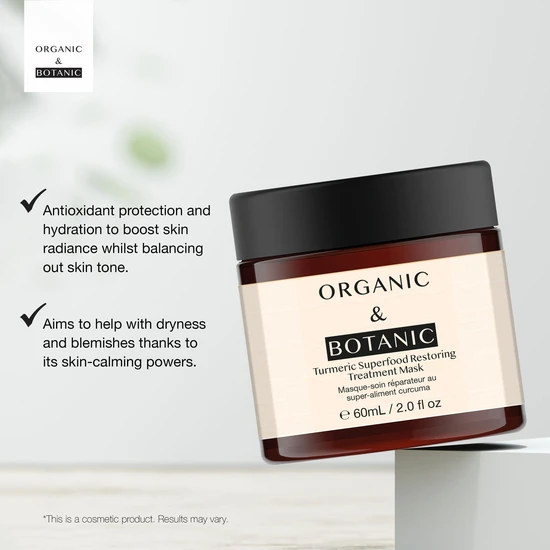 Organic & Botanic Advanced Turmeric Superfood Restoring Treatment Mask 60ml