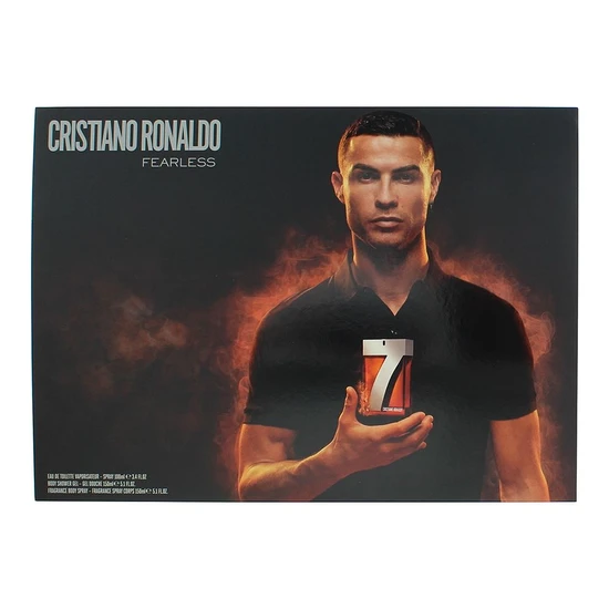 Cristiano Ronaldo CR7 Fearless Gift Set 100ml Eau De Toilette + 150ml Shower Gel + 150ml Body Spray