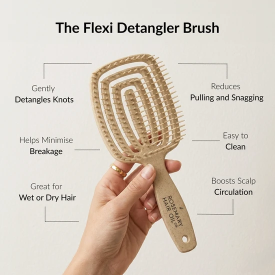 Rosemary Hair Oil Co Scalp Soothe Essential Detangling Brush