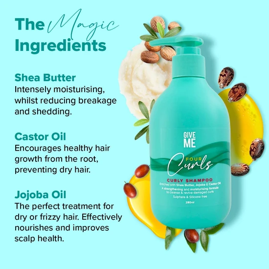 Give Me Four Curls Moisturising Shea Butter Shampoo 250ml