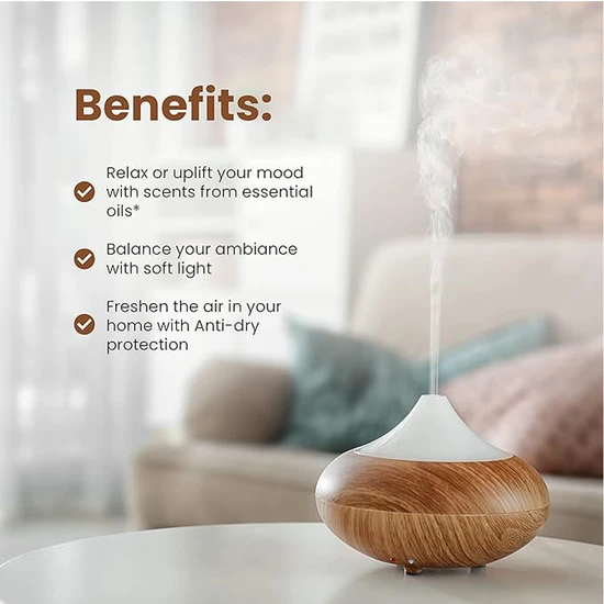Dr Botanicals Natural & Calming Wooden Aroma Digital Diffuser