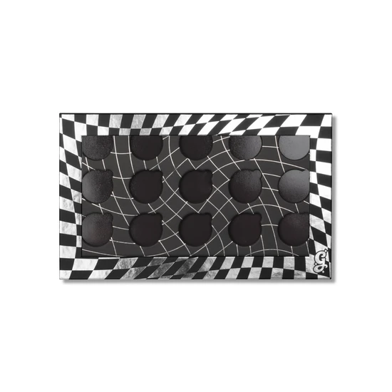 Glisten Cosmetics 15 Pan Magnetic Palette With Brush Holder