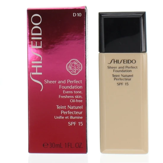 Shiseido Sheer & Perfect Foundation D10 Golden Brown SPF 15