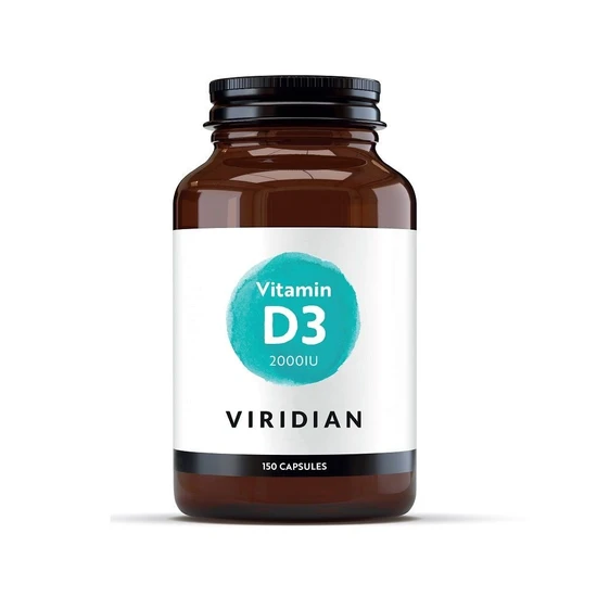 Viridian Vitamin D3 (vegan) 2000iu Capsules 150 Capsules