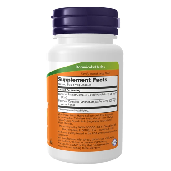 NOW Foods Butterbur Capsules 60 Capsules