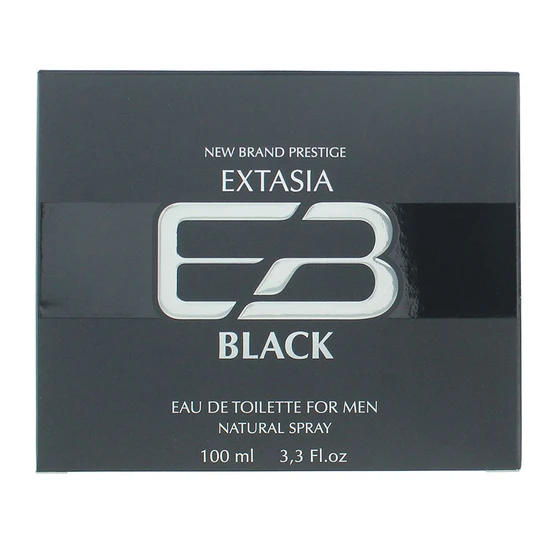 New Brand Extasia Black For Men Eau De Toilette 100ml