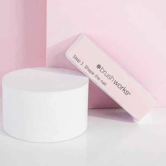 Brushworks Pastel Nail Buffing Blocks 2 Pack