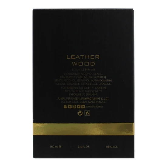 Ajmal Leather Wood Extrait De Parfum 100ml