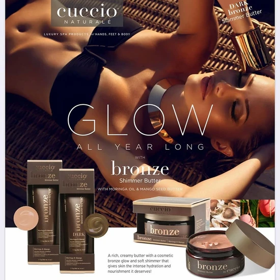 Cuccio Dark Bronze Shimmer Butter Tube 113g