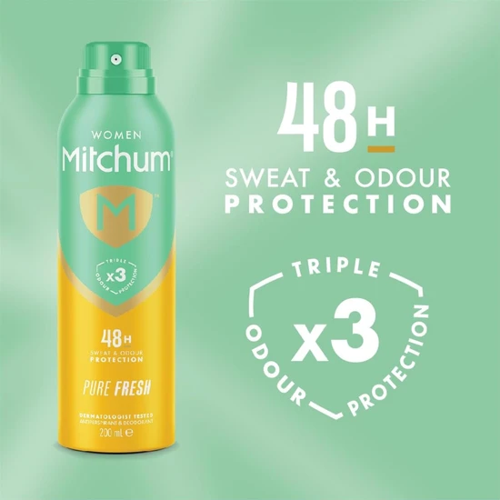 Mitchum Women Pure Fresh Deodorant Spray 200ml