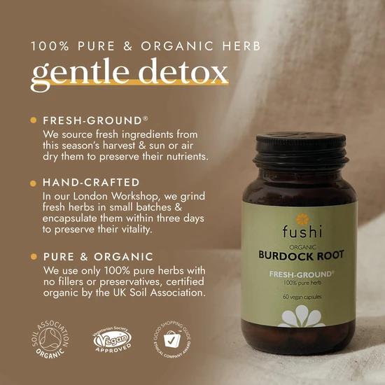 Fushi Organic Burdock Root x 60 Capsules