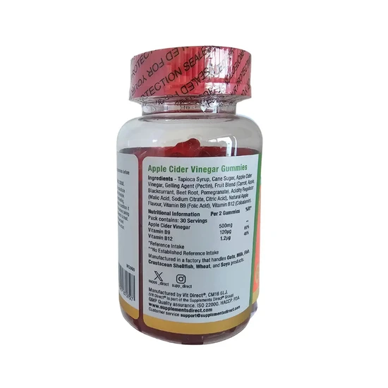 Supplements Direct Vit Direct Vitamin Gummies Apple Cider Vinegar Gummies 60 chewables
