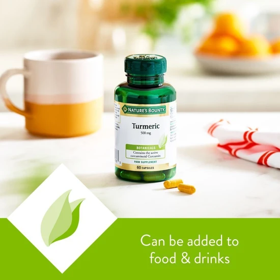 Nature's Bounty Turmeric 500mg Capsules 60 Capsules