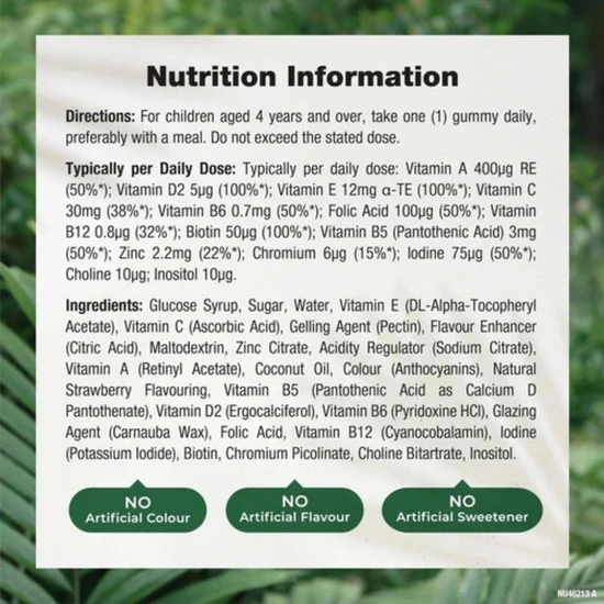 Nature's Truth Kids Multivitamin Strawberry Gummies 60 Gummies