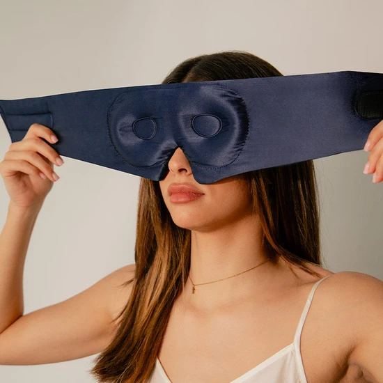 Drowsy Midnight Blue Eyelash Protecting Mask