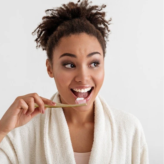 Dr Botanicals Bamboo Toothbrush Pink Twin Value Savings Pack