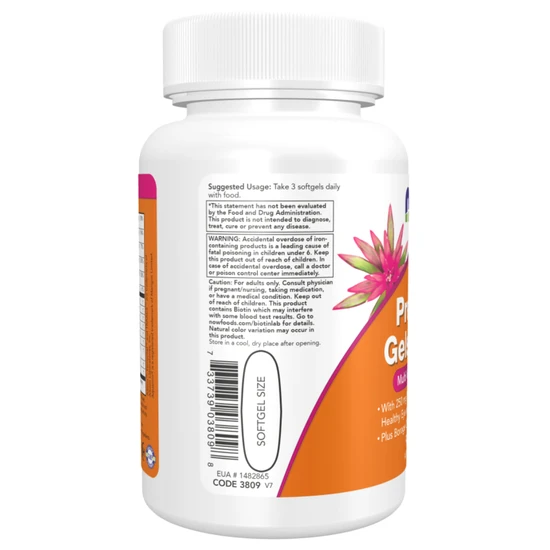 NOW Foods Prenatal Gels + DHA 180 Softgels