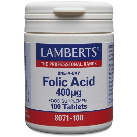 Lamberts Folic Acid 400ug Tablets 100 Tablets