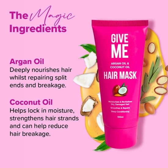 Give Me Argan Oil & Coconut Oil Hair Mask 2 x 100ml