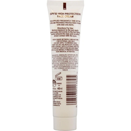 Malibu Face Cream SPF 50 40ml