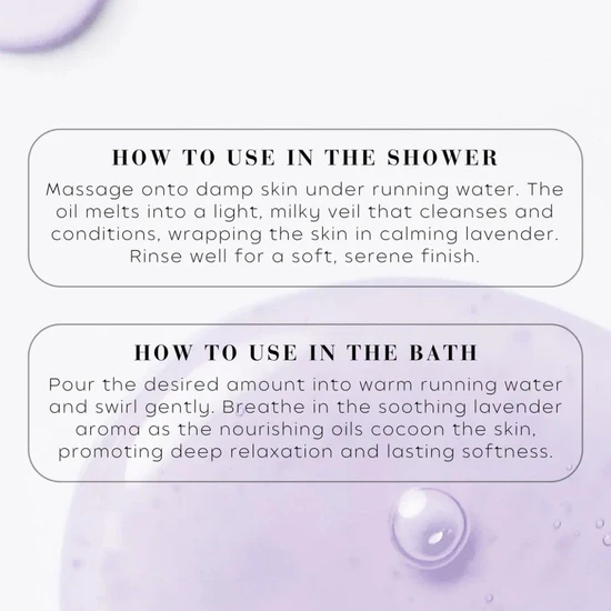 Wiberg's Lavender Relaxing Bath & Shower Oil 300ml