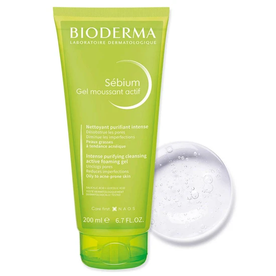 Bioderma Sebium Active Purifying Foaming Gel Oily To Acne-Prone Skin 200ml