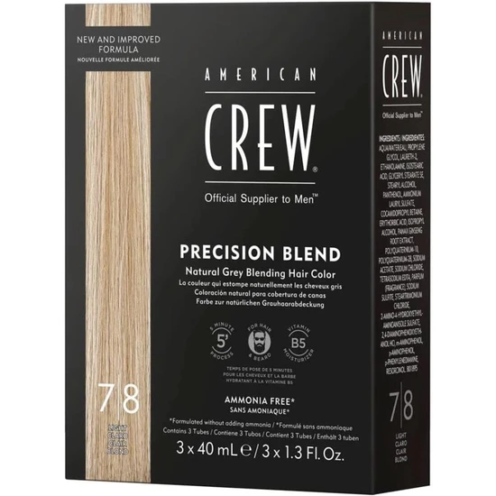 American Crew Precision Blend Hair Colour Set Blend Dark 2/3 3 x40ml