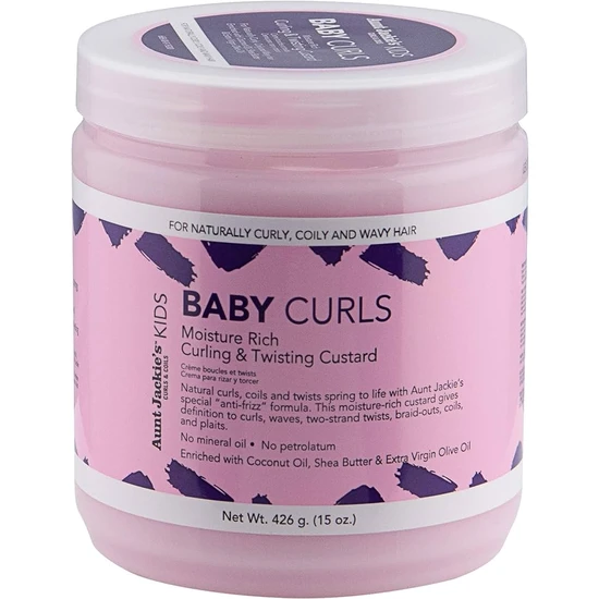 Aunt Jackie's Baby Girl Curls Curling & Twisting Custard 15oz