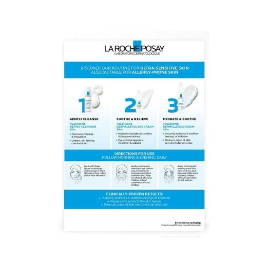 La Roche-Posay Toleriane Dermallergo 3 Step Kit