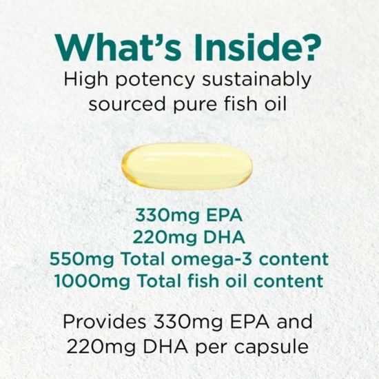 Cytoplan Fish Oil High Potency Omega 3 EPA/DHA 60 Capsules