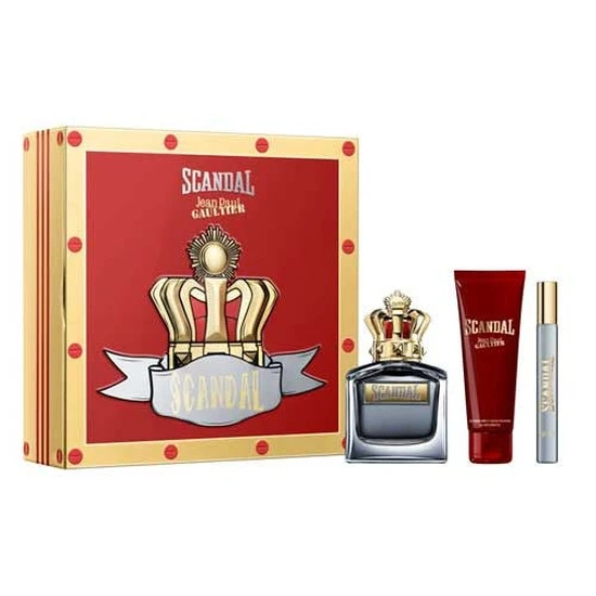 Jean Paul Gaultier Scandal Pour Homme Gift Set 100ml EDT + 10ml EDT + 75ml Shower Gel