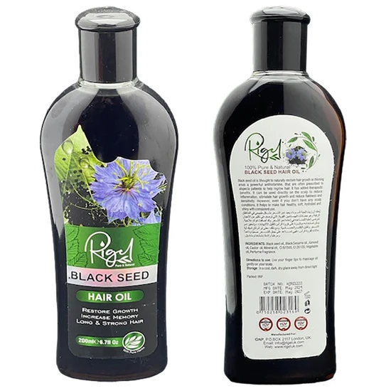 Rigel Pure & Natural Black Seed Hair Oil 200ml