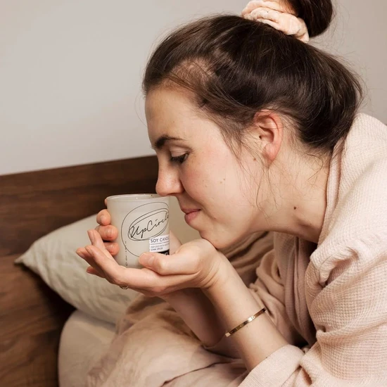 UpCircle Beauty Chai Latte Natural Soy Candle