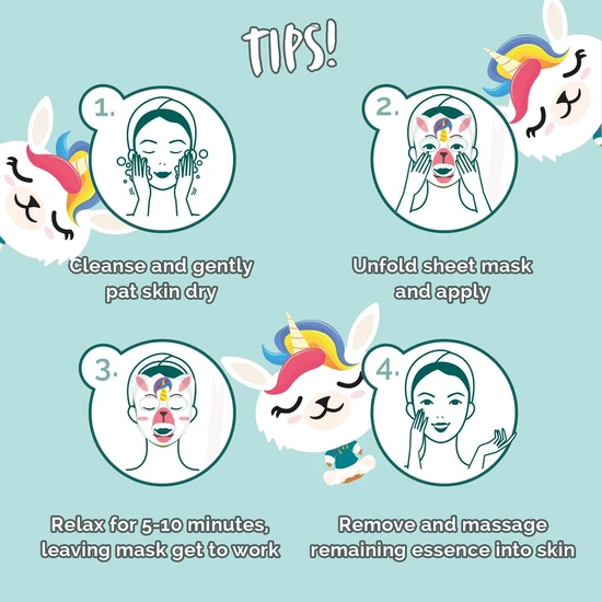 Montagne Jeunesse 7th Heaven Coconut & Papaya Llamacorn Face Mask 1 Sheet Mask