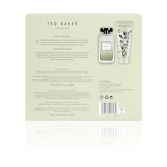 Ted Baker Celeste 50ml Eau De Toilette + Body Lotion 100ml Gift Set