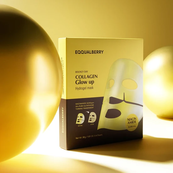 Eqqualberry Collagen Glow Up Hydrogel Mask Packs