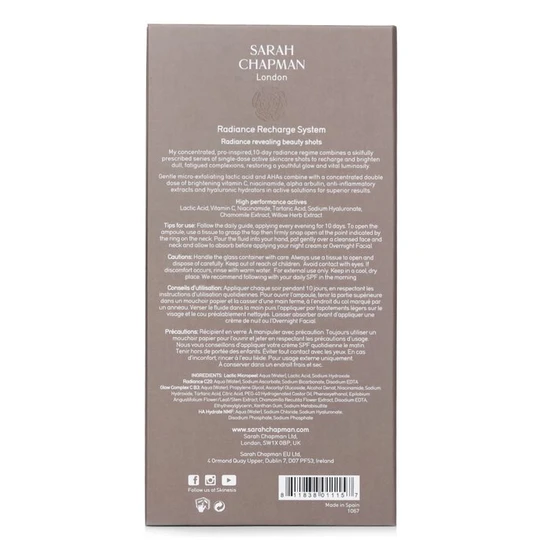 Sarah Chapman Skinesis Radiance Recharge System 10x1ml