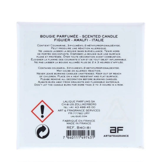 Lalique Figuier Amalfi Italie Candle 190g