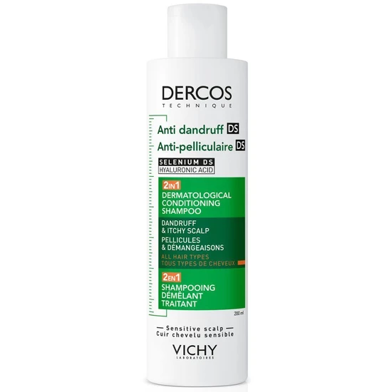 Vichy Dercos Anti-Dandruff DS 2-in-1 Dermatological Conditioning Shampoo 200ml