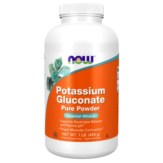NOW Foods Potassium Gluconate Pure Powder 454g