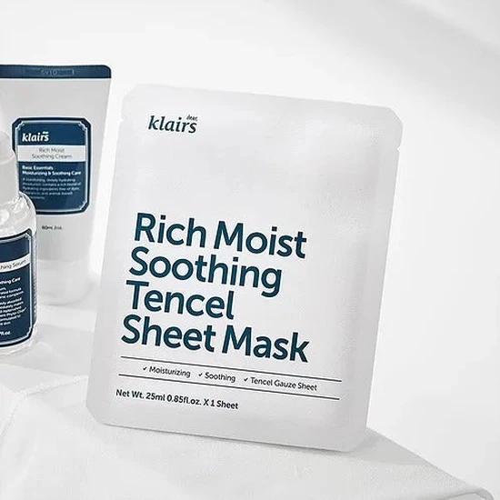 Dear Klairs Rich Moist Soothing Tencel Sheet Mask 25ml