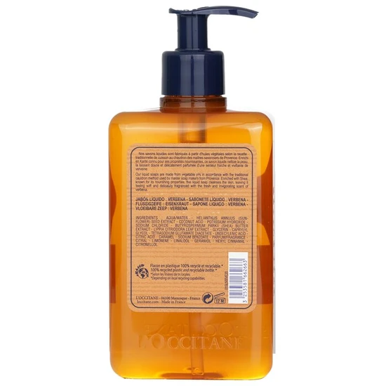 L'Occitane Shea Verbena Hands & Body Liquid Soap 500ml