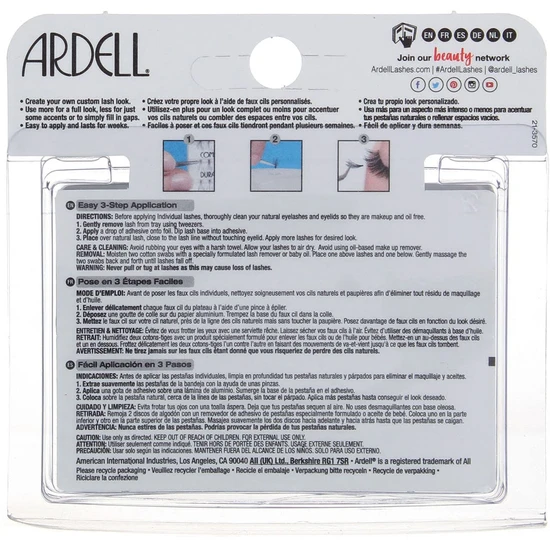 Ardell Individuals Dura Lash Knot Free Naturals Black Medium / Long / Short
