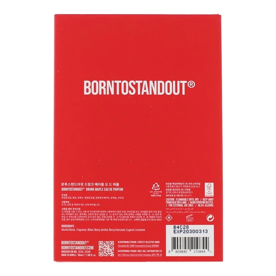 BornToStandOut Drunk Maple Eau De Parfum 50ml